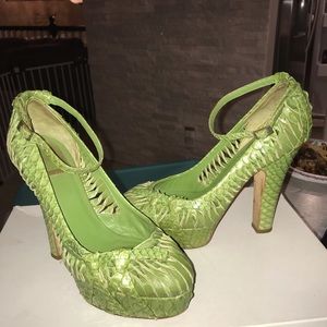 Christian Dior Snakeskin Runway Heels